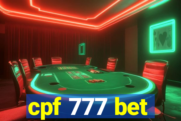 cpf 777 bet